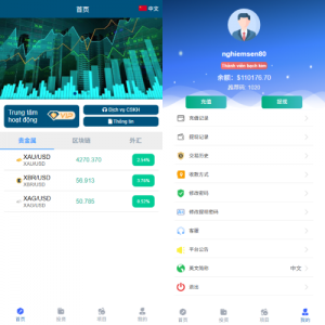 多语言微交易/贵金属外汇虚拟币微盘源码/越南时间盘